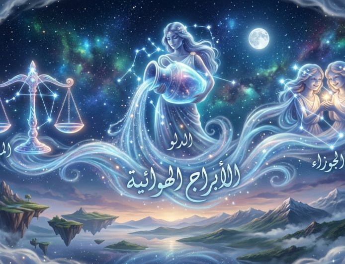 الأبراج الهوائية: الجوزاء، الميزان، الدلو - صفاتهم المشتركة وأسرار شخصياتهم