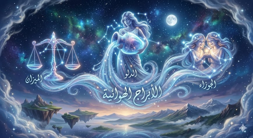 الأبراج الهوائية: الجوزاء، الميزان، الدلو - صفاتهم المشتركة وأسرار شخصياتهم