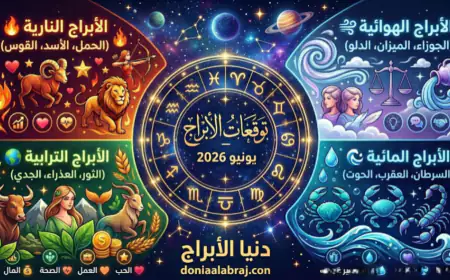 توقعات الأبراج لشهر يونيو 2026: تحولات فلكية ومفاجآت سارة