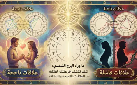 ما وراء البرج الشمسي: كيف تكشف خريطتك الفلكية سر العلاقات الناجحة والفاشلة؟