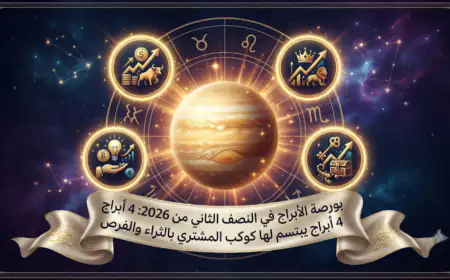 بورصة الأبراج في النصف الثاني من 2026: 4 أبراج يبتسم لها كوكب المشتري بالثراء والفرص