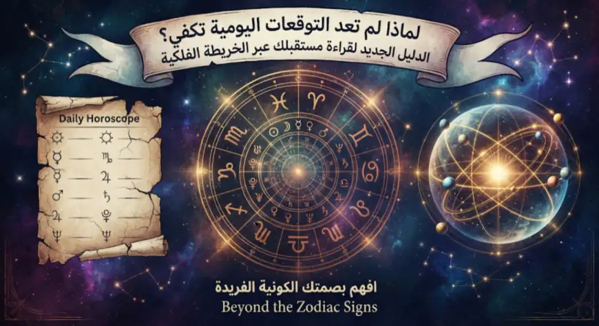 لماذا لم تعد التوقعات اليومية تكفي؟ الدليل الجديد لقراءة مستقبلك عبر الخريطة الفلكية