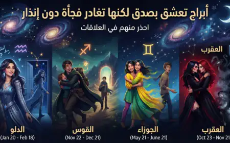 أبراج تعشق بصدق لكنها تغادر فجأة دون إنذار: احذر منهم في العلاقات