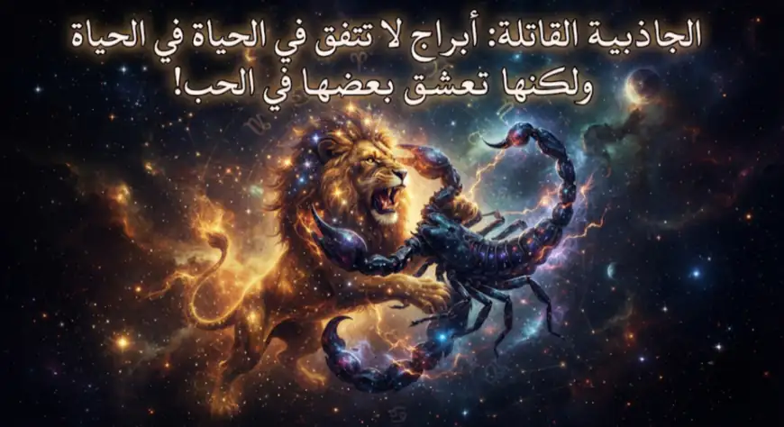 الجاذبية القاتلة: أبراج لا تتفق في الحياة ولكنها تعشق بعضها في الحب!